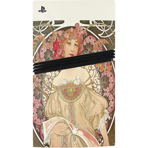 Alphonse Mucha Reverie 1897 PS5 Pro Console Skin